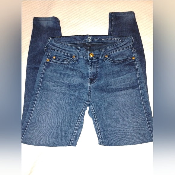 7 for all Mankind Skinny Jeans Size 26 - Picture 1 of 3